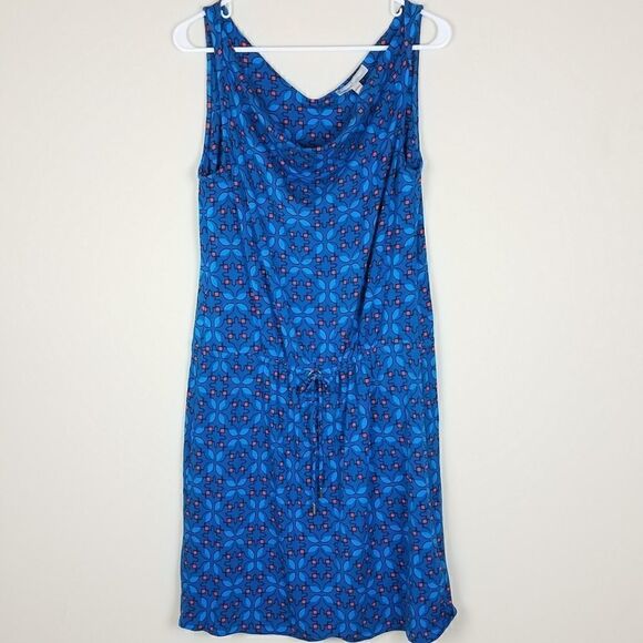 Banana Republic Sleeveless Blue Printed Dress - Picture 1 of 6